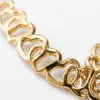 The golden heart-shaped hollowed-out bracelet is a fashionable, simple and versatile wrist accessory for women Application Scenario